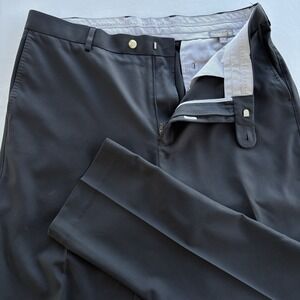Peter Millar Crown Sport Performance Pants Mens 38x30 Black Golf Stretch